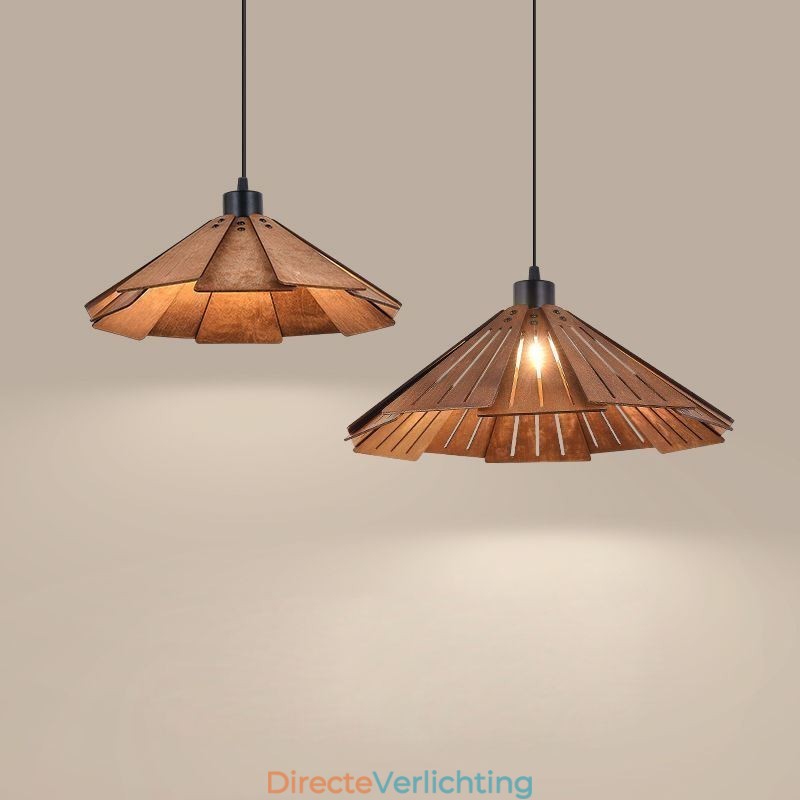 Retro Hanglamp Creatieve Houten Plafondlamp