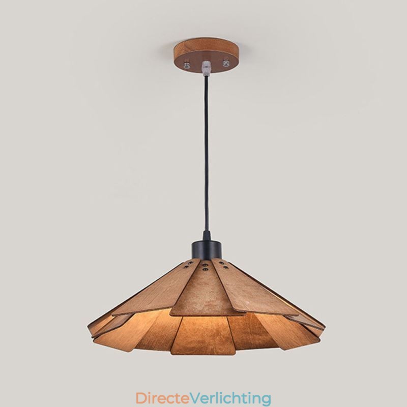 Retro Hanglamp Creatieve Houten Plafondlamp