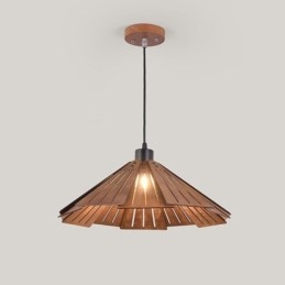 Retro Hanglamp Creatieve Houten Plafondlamp