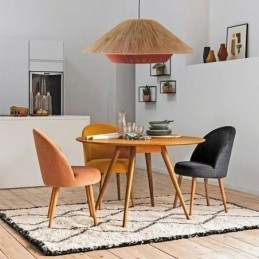 Hanglamp van henneptouw, handgeweven plafondlamp