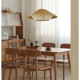 Hanglamp van henneptouw, handgeweven plafondlamp
