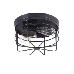 Industriële metalen kooi plafondlamp Rustieke plafondlamp met inbouwmontage