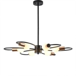 Rustieke kroonluchter 6-lichts klassieke bloemblaadjes plafond hanglamp