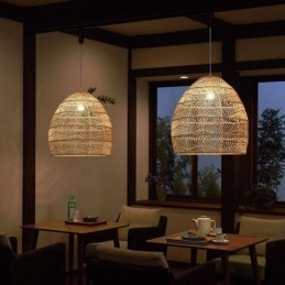 Handgeweven hanglamp rotan hanglamp boerderij