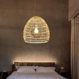 Handgeweven hanglamp rotan hanglamp boerderij