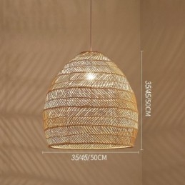 Handgeweven hanglamp rotan hanglamp boerderij