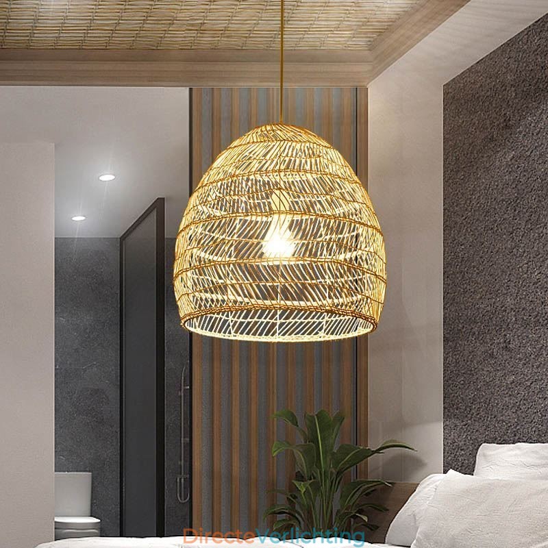 Handgeweven hanglamp rotan hanglamp boerderij