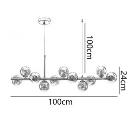 Hanglamp Magic Beans Molecular Glass Plafondlamp