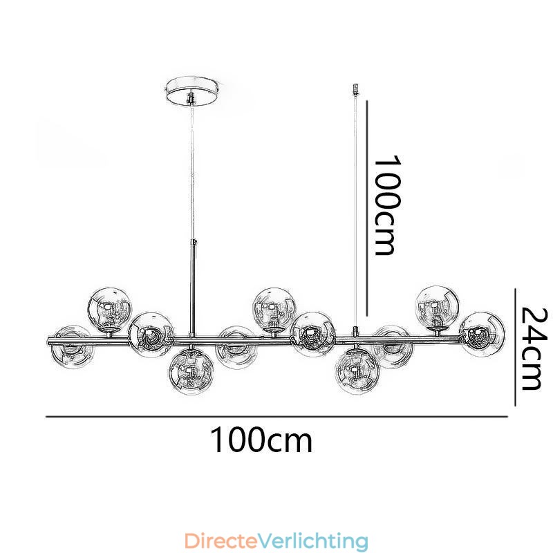 Hanglamp Magic Beans Molecular Glass Plafondlamp