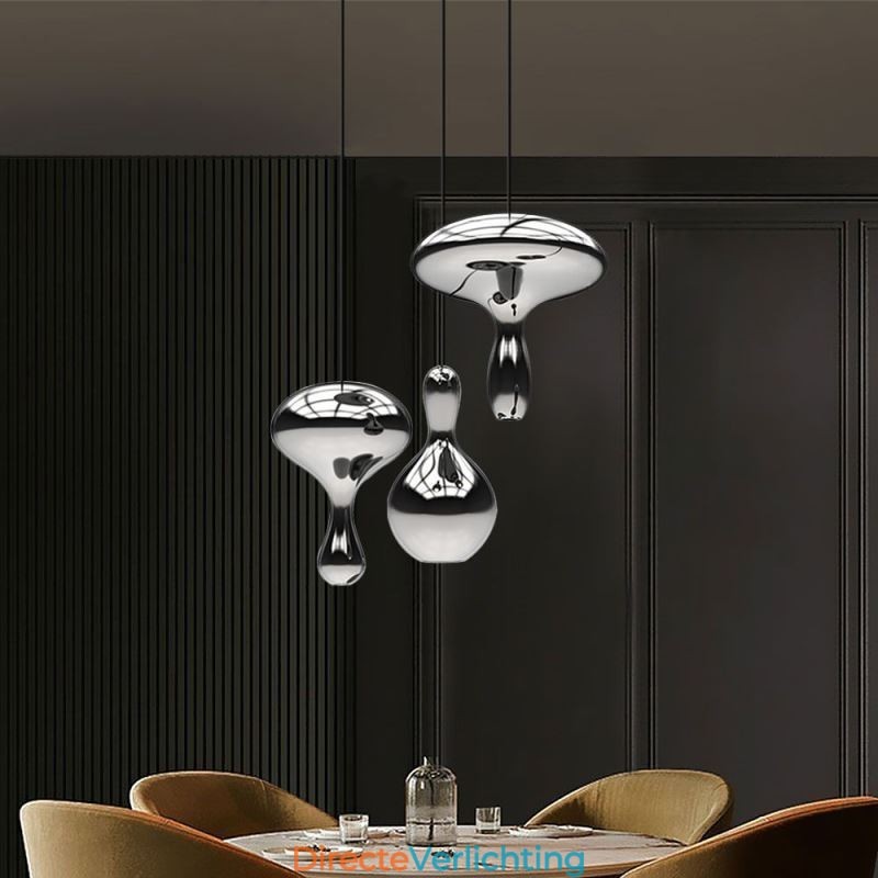 Creatieve hanglamp moderne eenvoudige gegalvaniseerde glazen kleine plafondlamp