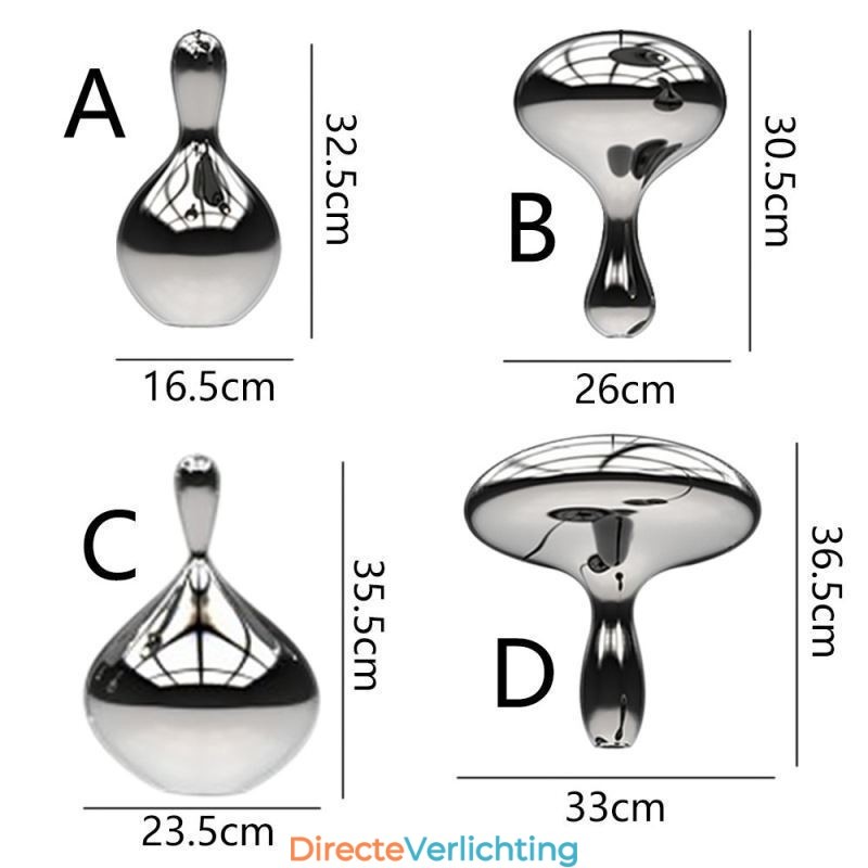 Creatieve hanglamp moderne eenvoudige gegalvaniseerde glazen kleine plafondlamp