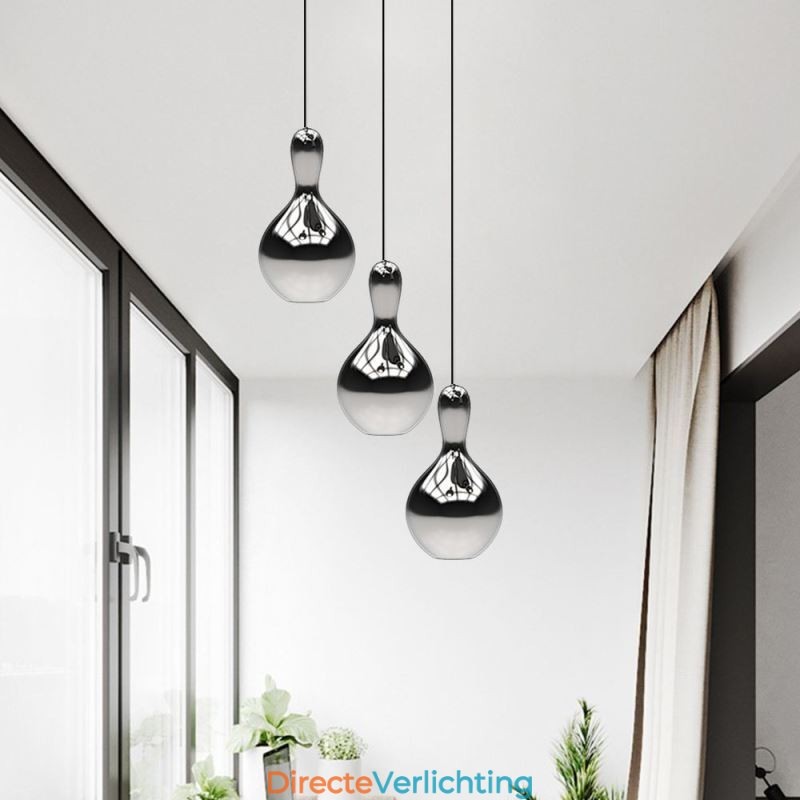 Creatieve hanglamp moderne eenvoudige gegalvaniseerde glazen kleine plafondlamp