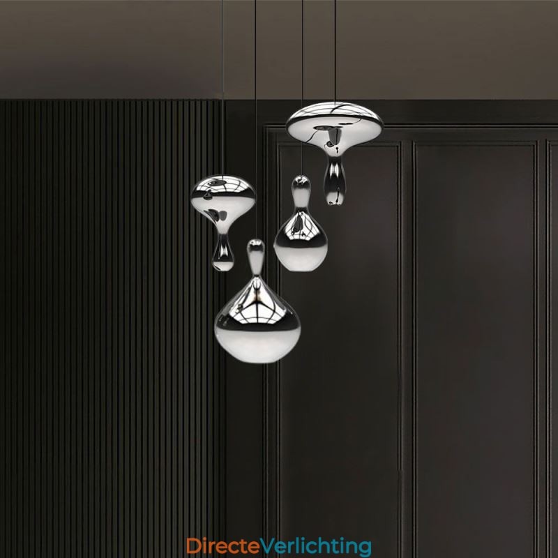 Creatieve hanglamp moderne eenvoudige gegalvaniseerde glazen kleine plafondlamp