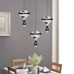 Creatieve hanglamp moderne eenvoudige gegalvaniseerde glazen kleine plafondlamp