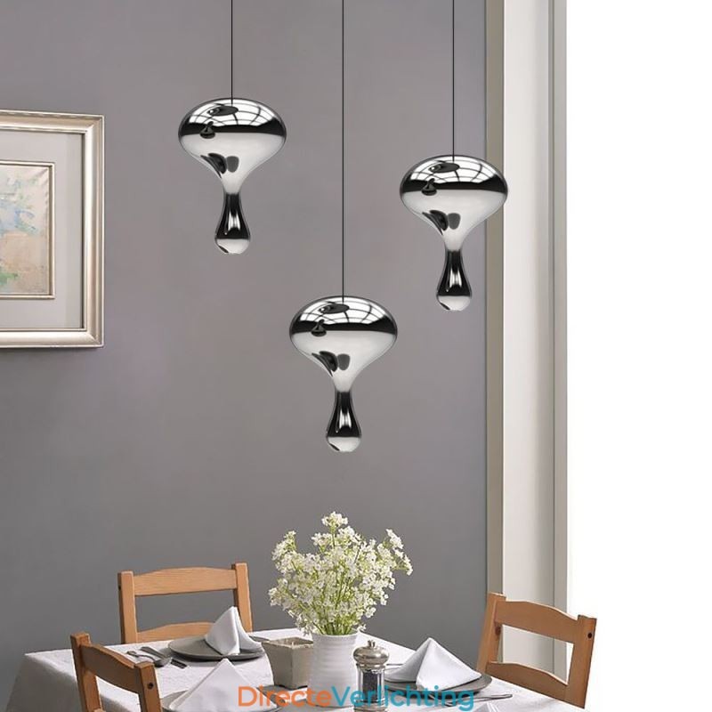 Creatieve hanglamp moderne eenvoudige gegalvaniseerde glazen kleine plafondlamp
