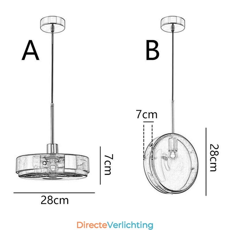 Ronde Cake Glazen Hanglamp Moderne Minimalistische Smeedijzeren Plafondlamp