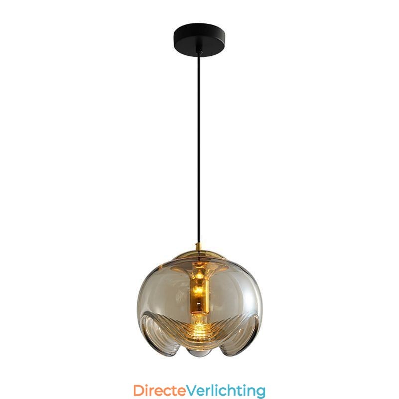 Stamen Glazen Hanglamp Moderne Minimalistische Smeedijzeren Plafondlamp