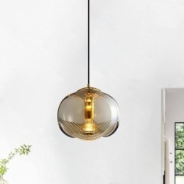 Stamen Glazen Hanglamp Moderne Minimalistische Smeedijzeren Plafondlamp