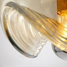 Stamen Glazen Hanglamp Moderne Minimalistische Smeedijzeren Plafondlamp