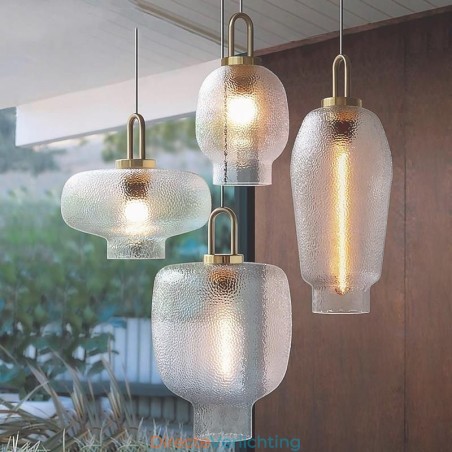Hanglamp van matglas, moderne minimalistische plafondlamp van smeedijzer Hanglamp van matglas, moderne minimalistische plafondlamp van smeedijzer