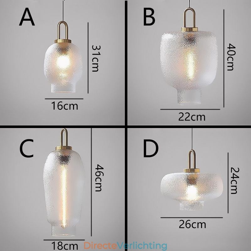 Hanglamp van matglas, moderne minimalistische plafondlamp van smeedijzer