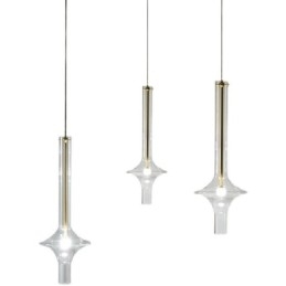 Glazen buis hanglamp moderne minimalistische smeedijzeren plafondlamp