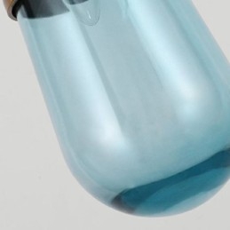 Waterdruppel glazen hanglamp moderne minimalistische smeedijzeren kleine plafondlamp