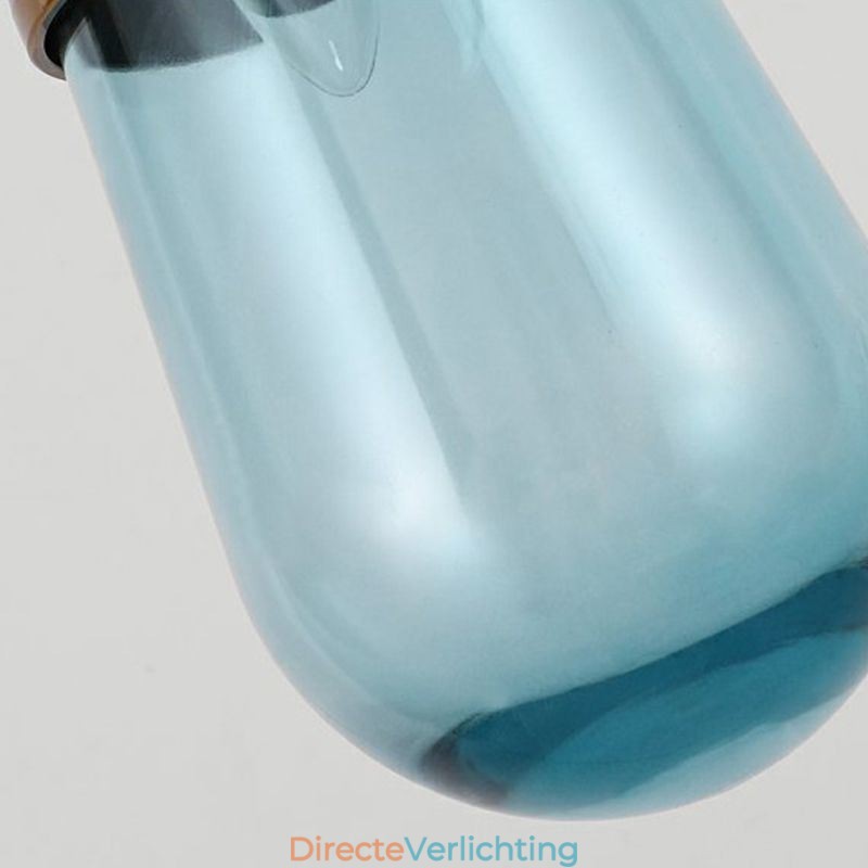 Waterdruppel glazen hanglamp moderne minimalistische smeedijzeren kleine plafondlamp