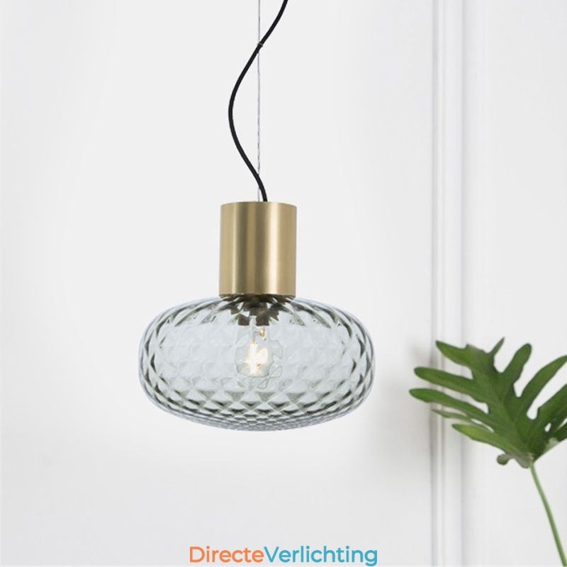 Raster Glazen Hanglamp Moderne IJzeren Eenvoudige Plafondlamp