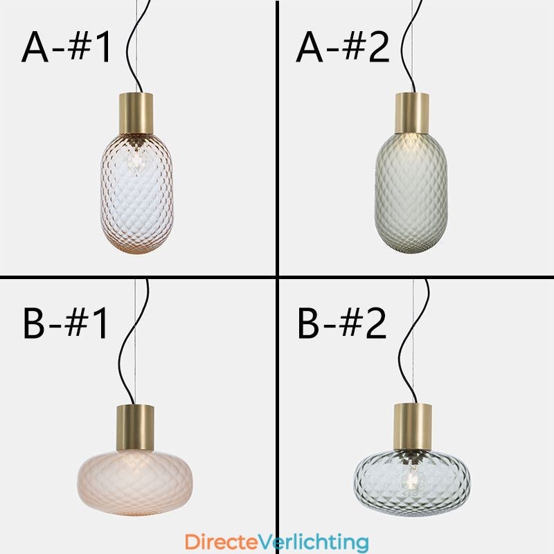 Raster Glazen Hanglamp Moderne IJzeren Eenvoudige Plafondlamp