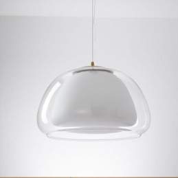 Hanglamp Moderne Eenvoudige Heldere Glazen Pudding Plafondlamp