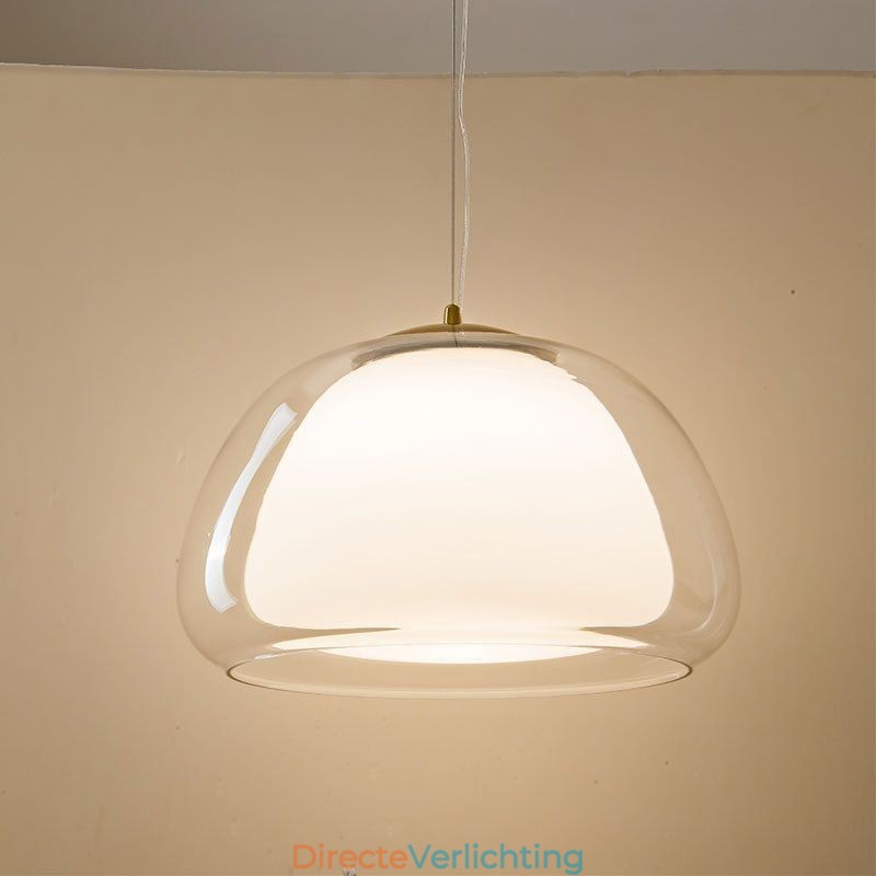 Hanglamp Moderne Eenvoudige Heldere Glazen Pudding Plafondlamp