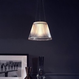 Glazen hanglamp moderne eenvoudige enkele plafondlamp