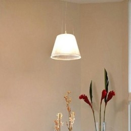 Glazen hanglamp moderne eenvoudige enkele plafondlamp