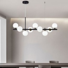Hanglamp Modern Eenvoudig Magische Bonen Moleculair Smeedijzeren Glazen Plafondlamp