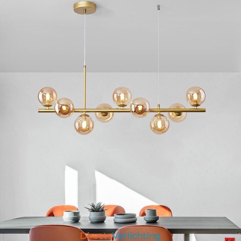 Hanglamp Modern Eenvoudig Magische Bonen Moleculair Smeedijzeren Glazen Plafondlamp
