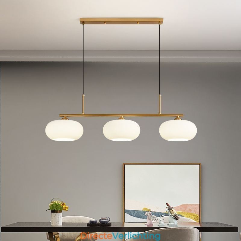 Nordic Glazen Hanglamp Creatieve Smeedijzeren Plafondlamp