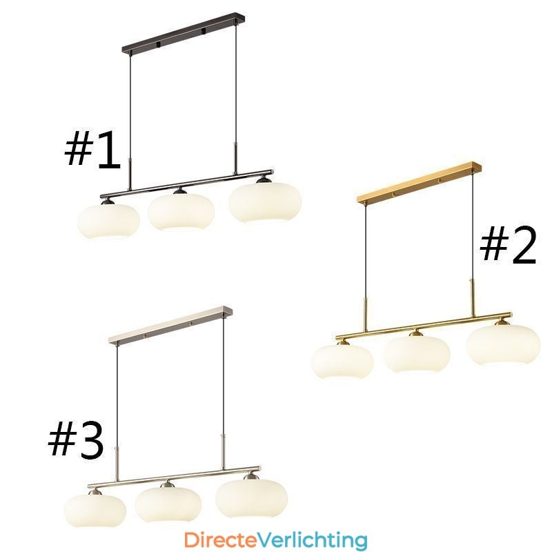 Nordic Glazen Hanglamp Creatieve Smeedijzeren Plafondlamp