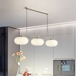 Nordic Glazen Hanglamp Creatieve Smeedijzeren Plafondlamp