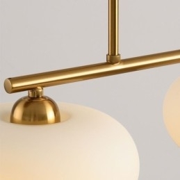 Nordic Glazen Hanglamp Creatieve Smeedijzeren Plafondlamp