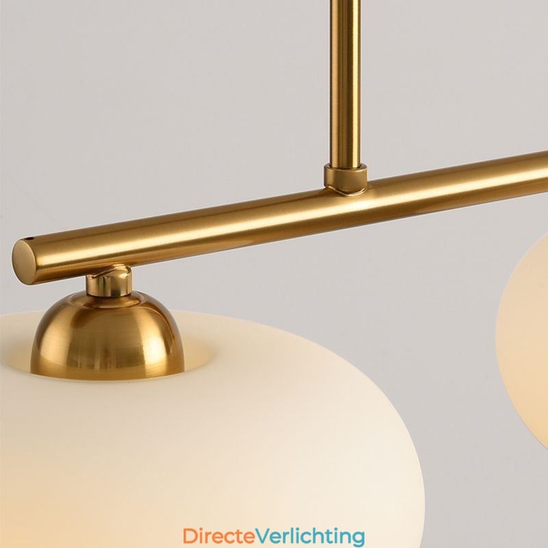 Nordic Glazen Hanglamp Creatieve Smeedijzeren Plafondlamp