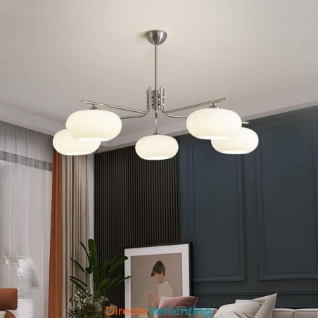 Nordic Glazen Hanglamp Creatieve Smeedijzeren Plafondlamp Nordic Glazen Hanglamp Creatieve Smeedijzeren Plafondlamp