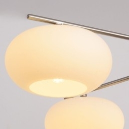 Nordic Glazen Hanglamp Creatieve Smeedijzeren Plafondlamp