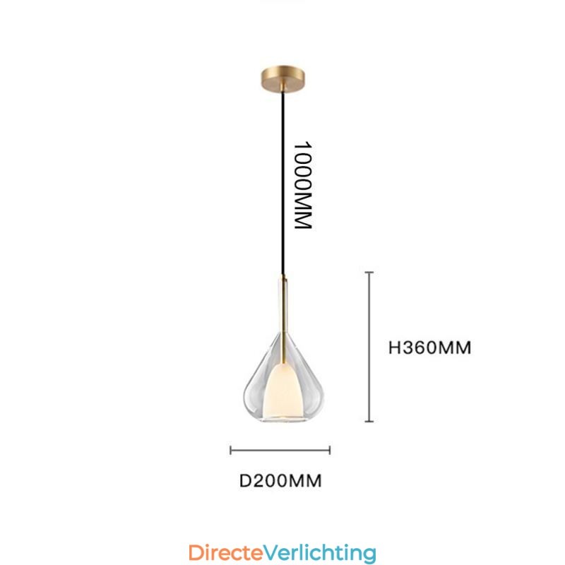Hanglamp Moderne Minimalistische Dubbele Glazen Plafondlampen