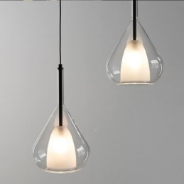 Hanglamp Moderne Minimalistische Dubbele Glazen Plafondlampen