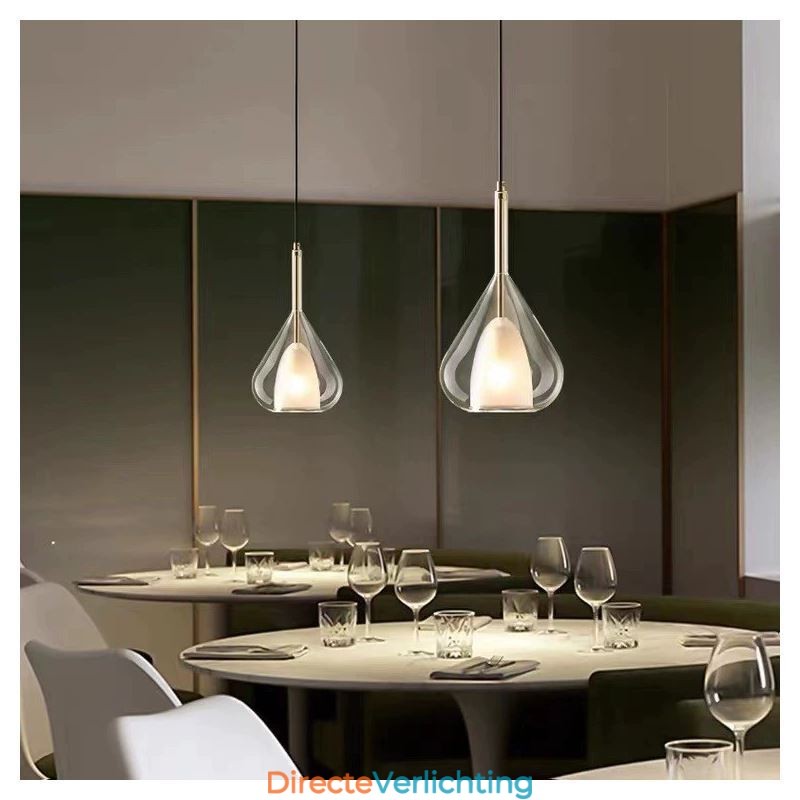 Hanglamp Moderne Minimalistische Dubbele Glazen Plafondlampen