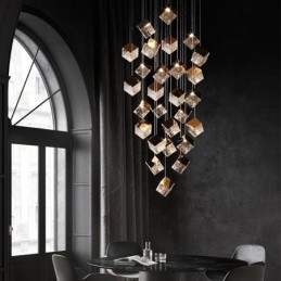 Creatieve glazen hanglamp paviljoen plafondlampen