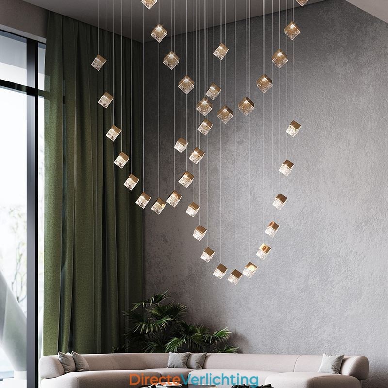 Creatieve glazen hanglamp paviljoen plafondlampen