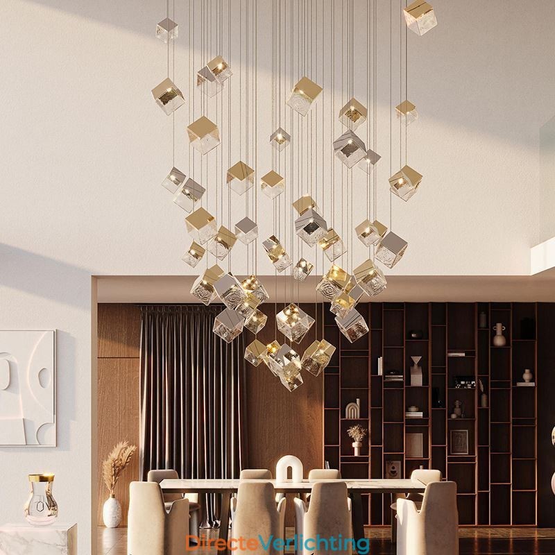 Creatieve glazen hanglamp paviljoen plafondlampen