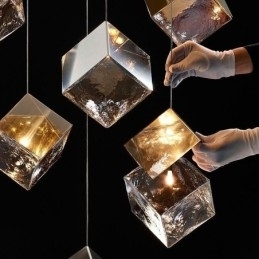 Creatieve glazen hanglamp paviljoen plafondlampen